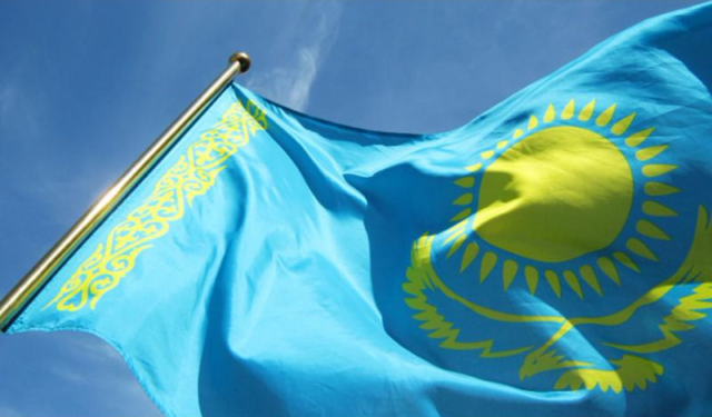 kazahstan flag